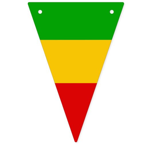 Rasta Flag Reggae Happy Birthday Vlaggetjes (Eerste vlag)