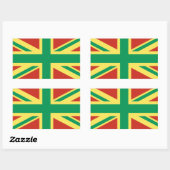 Rasta Flag UK Sticker (Vel)