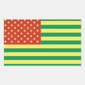 Rasta Flag US Stickers (Voorkant)