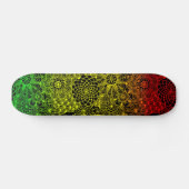 Rasta Flower Pattern Persoonlijk Skateboard (Horizontaal)