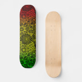 Rasta Flower Pattern Persoonlijk Skateboard (Voorkant)