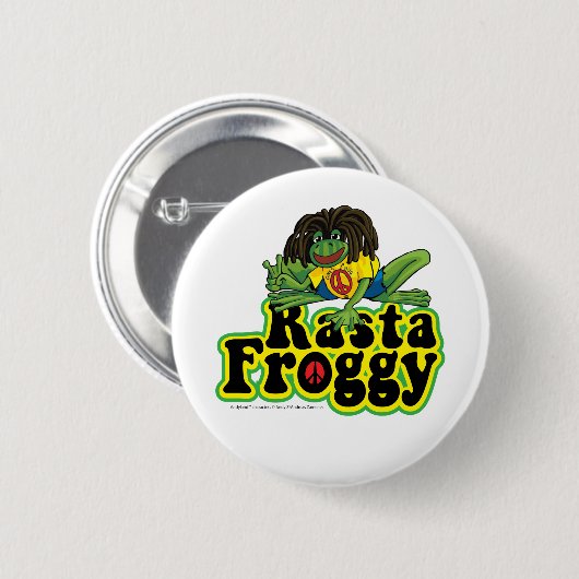 Rasta Froggy Button (Voorkant /achterkant)