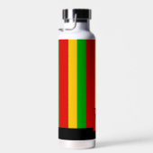 Rasta gestreepte monogram reggae waterfles (Rechts)