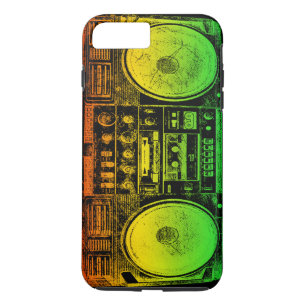 Rasta Ghetto Blaster iPhone 8/7 Plus Hoesje