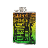 Rasta Ghetto Blaster Heupfles (Links)