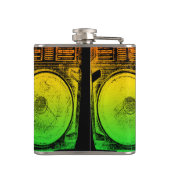 Rasta Ghetto Blaster Heupfles (Achterkant)