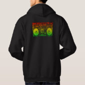 Rasta ghetto blaster hoodie (Achterkant)