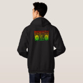 Rasta ghetto blaster hoodie (Achterkant volledig)