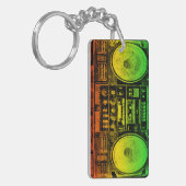 Rasta Ghetto Blaster Sleutelhanger (Voorkant Links)