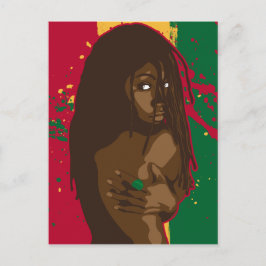 Rasta Girl Briefkaart