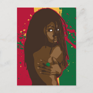 Rasta Girl Briefkaart