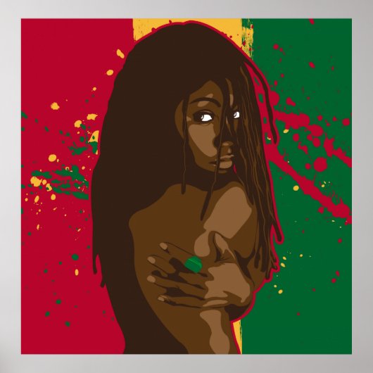 Rasta Girl Poster (Voorkant)