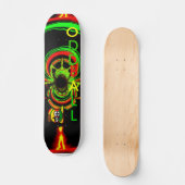 Rasta-gloed Persoonlijk Skateboard (Voorkant)