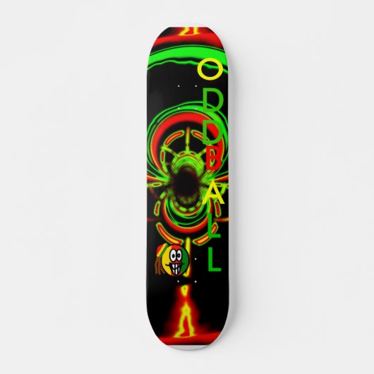 Rasta-gloed Persoonlijk Skateboard (Voorkant)
