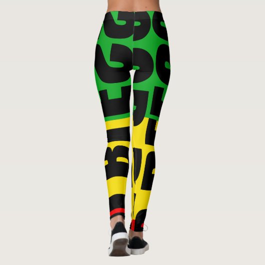 Rasta God Bless Red Green Gold Leggings (2) (Achterkant)