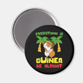 Rasta Guinee Pig Magneet (Voorkant / Achterkant)
