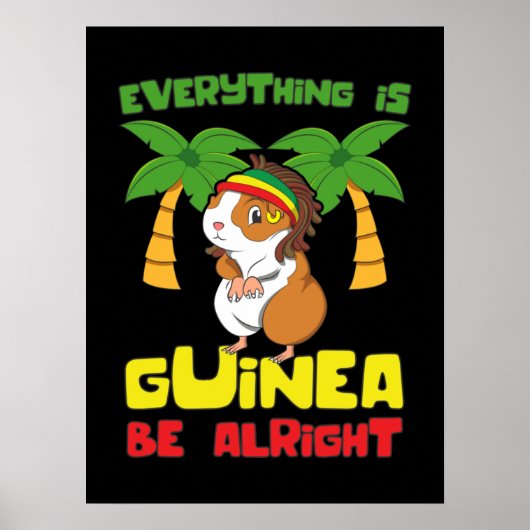 Rasta Guinee Pig Poster (Voorkant)