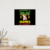 Rasta Guinee Pig Poster (Keuken)