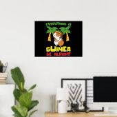 Rasta Guinee Pig Poster (Thuiskantoor)