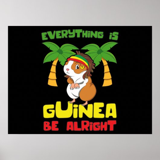 Rasta Guinee Pig Poster (Voorkant)