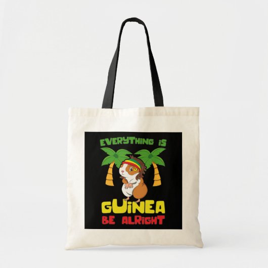 Rasta Guinee Pig Tote Bag (Voorkant)