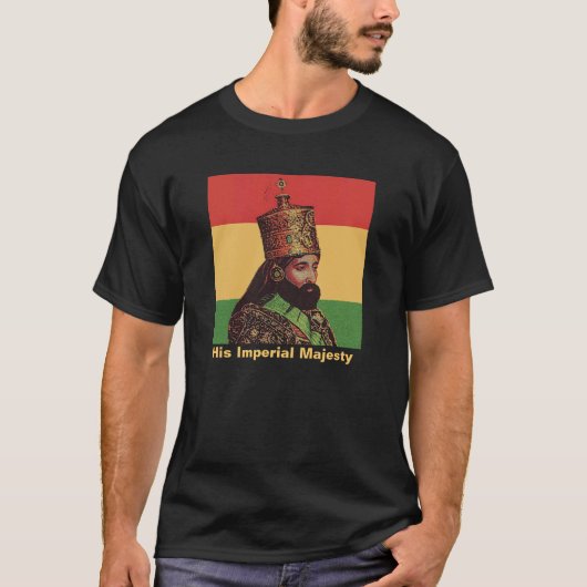 Rasta Haile Selassie T-Shirt (Voorkant)