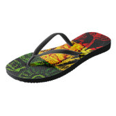 Rasta Haile Selassie Teenslippers (Schuin)
