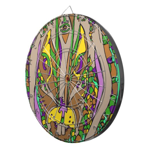 Rasta Hare Dartbord (Voorkant Rechts)