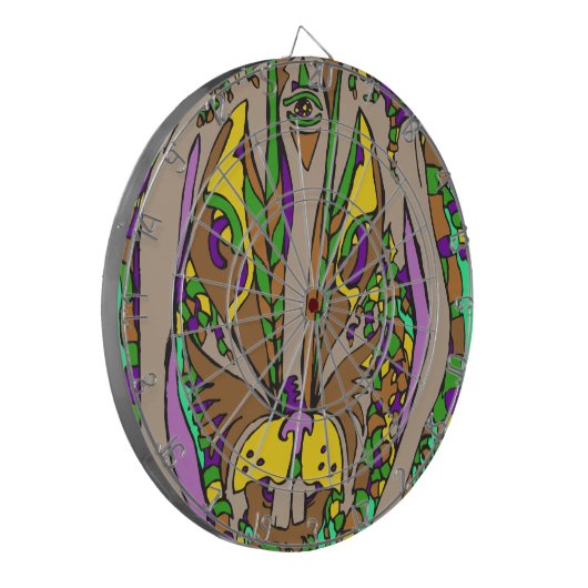 Rasta Hare Dartbord (Voorkant Links)