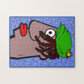 Rasta Head Art Deco Legpuzzel (Horizontaal)