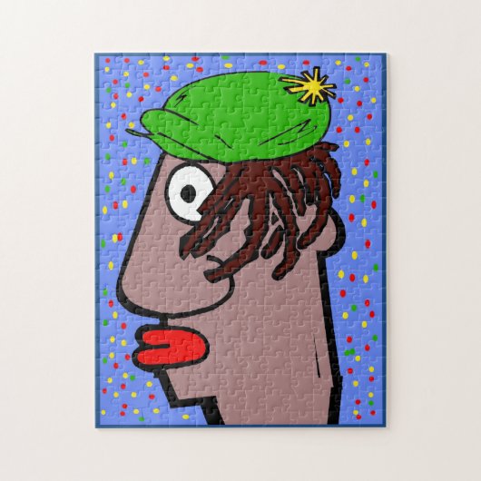 Rasta Head Art Deco Legpuzzel (Verticaal)