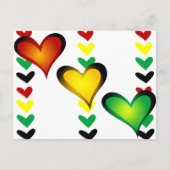 Rasta Hearts Briefkaart (Voorkant)