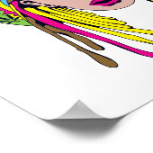 rasta hippie babe poster (Hoek)