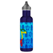 Rasta Honu Blue Tiki Waterfles (Rechts)