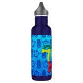 Rasta Honu Blue Tiki Waterfles (Links)