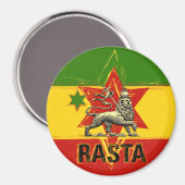 Rasta Irie Leeuw van Juda Magneet (Voorkant / Achterkant)