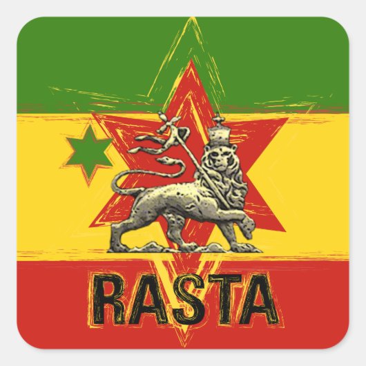 Rasta Irie Lion Judah Sticker (Voorkant)
