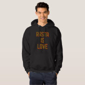 Rasta is liefde hoodie (Voorkant volledig)