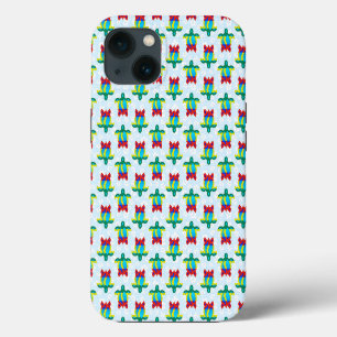 Rasta Island Colors Tribal Turtle Floral Case-Mate iPhone Case