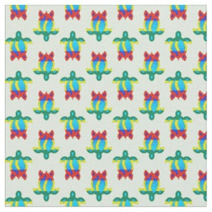 Rasta Island Colors Tribal Turtle Stof