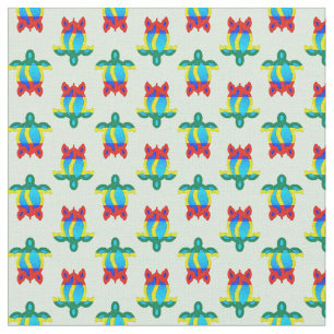 Rasta Island Colors Tribal Turtle Stof