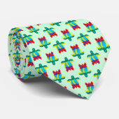 Rasta Island Colors Tribal Turtle Stropdas (Opgerold)
