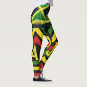 Rasta Jah Jamaicaanse Leggings (Rechts)