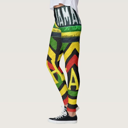 Rasta Jah Jamaicaanse Leggings (Links)