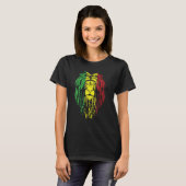 Rasta Jamaica Lion T-shirt (Voorkant volledig)