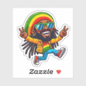 Rasta Jamaican Sticker (Vel)