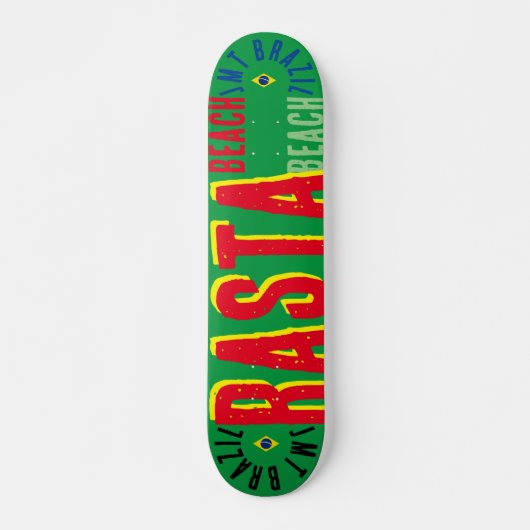 RASTA JMT BRAZIL 7 3/4" Skateboarddek Persoonlijk Skateboard (Voorkant)