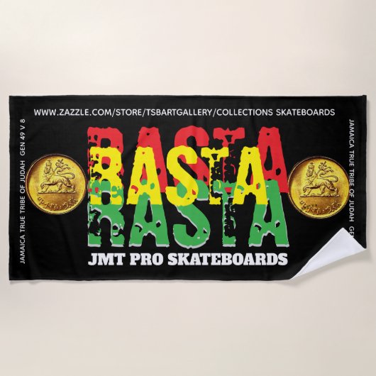 RASTA. JMT-strandhanddoek Strandlaken (Voorkant)