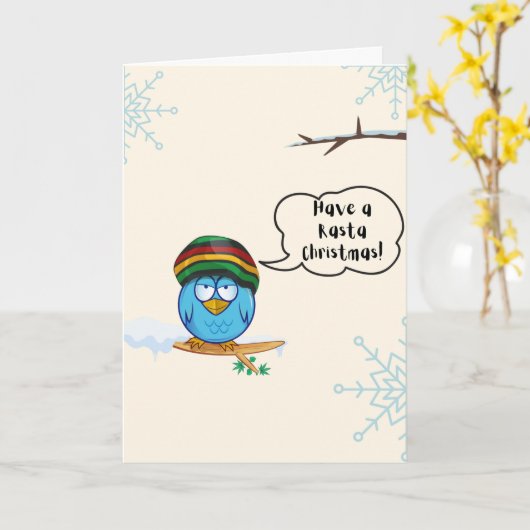 Rasta Kerstkaart 007 Kaart (Gele Bloem)