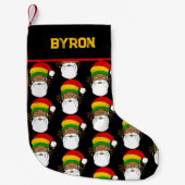Rasta Kerstman Jamaicaans Kleine Kerstsok (Voorkant)